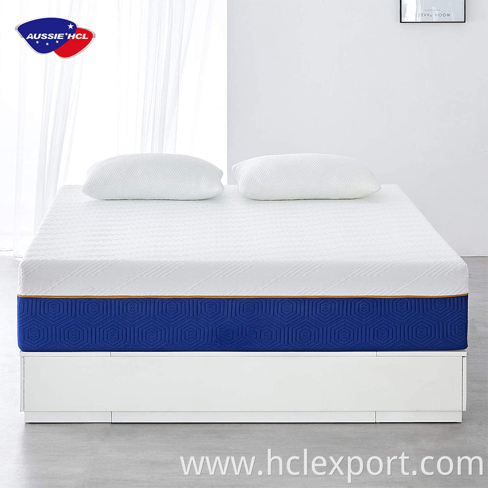 sleep well gel memory rebound foam mattress topper Quality royal swirl luxury high density mattress